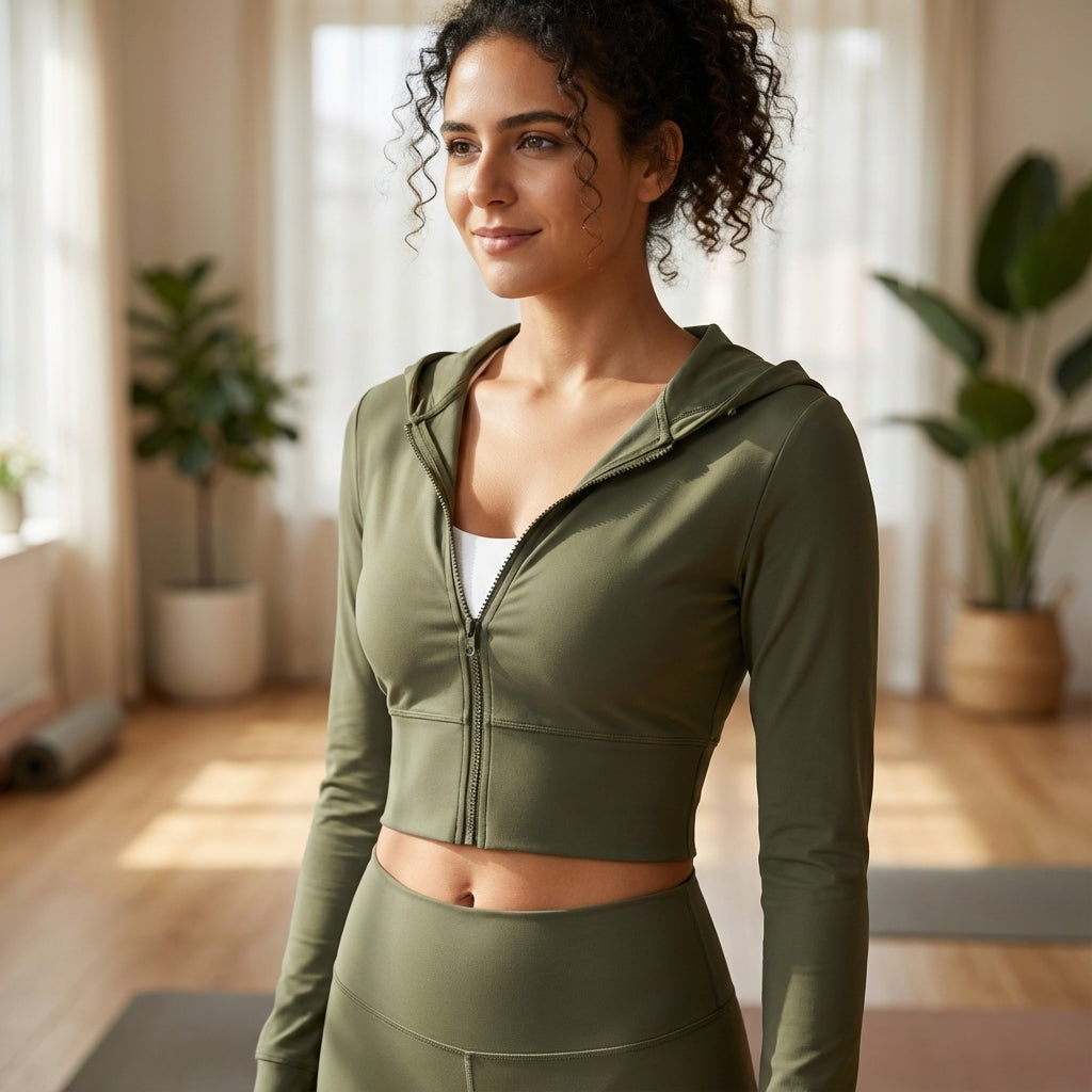 Figurnahe Trainingsjacke Elastisch - Iris
