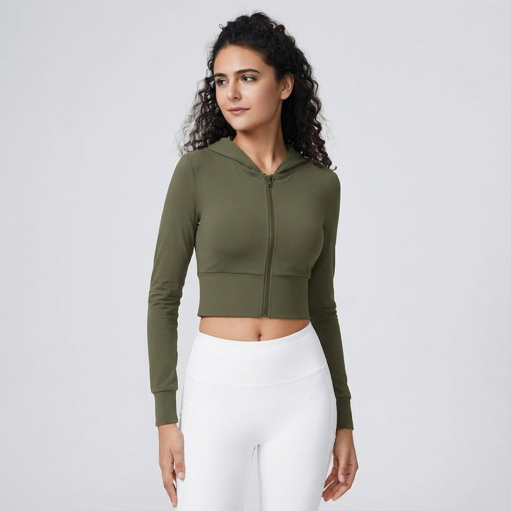 Figurnahe Trainingsjacke Elastisch - Iris