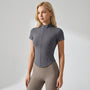 Figurnaher Trainingsoberteil Aus Stretch - Donna