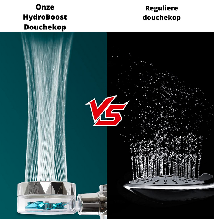 HydroBoost Douchekop | Met filter, turbo-straal & gebouwd om lang mee te gaan!