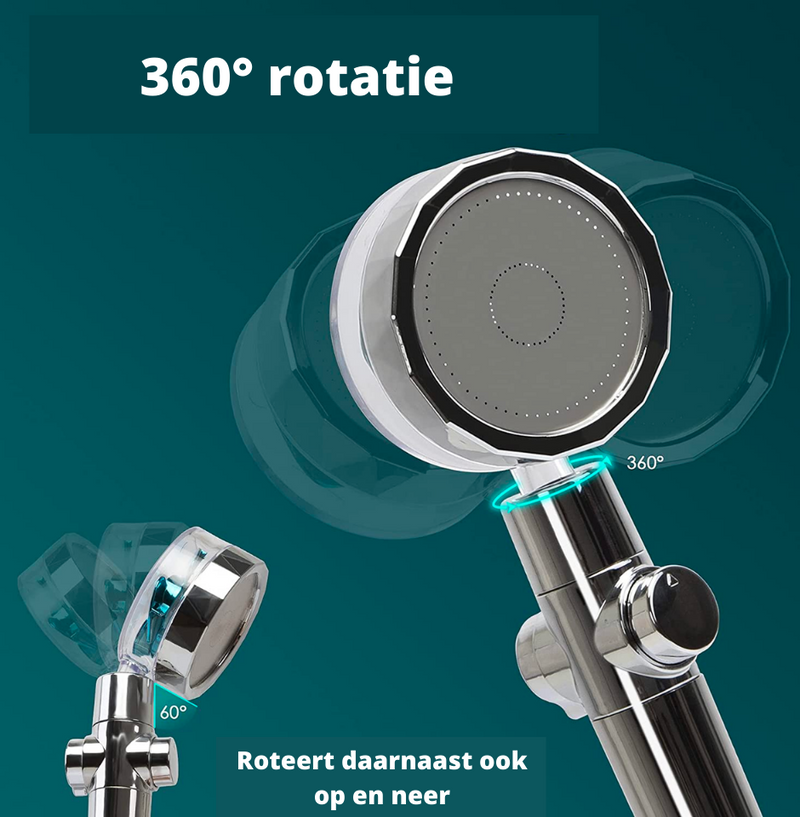 HydroBoost Douchekop | Met filter, turbo-straal & gebouwd om lang mee te gaan!