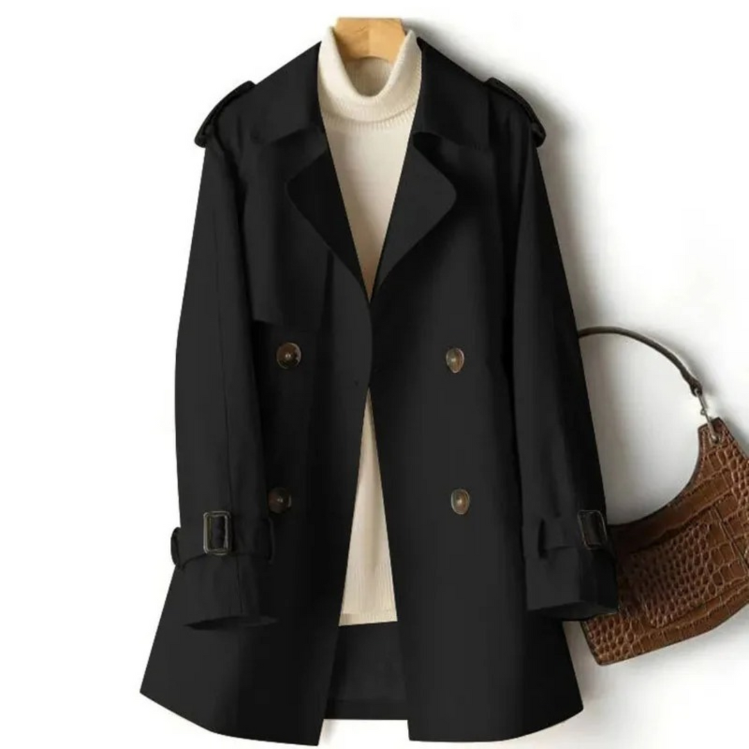 Trendiger Langer Damen-Trenchcoat - Mila