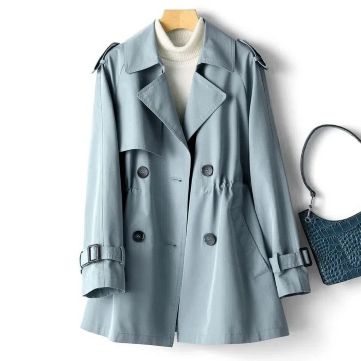 Trendiger Langer Damen-Trenchcoat - Mila