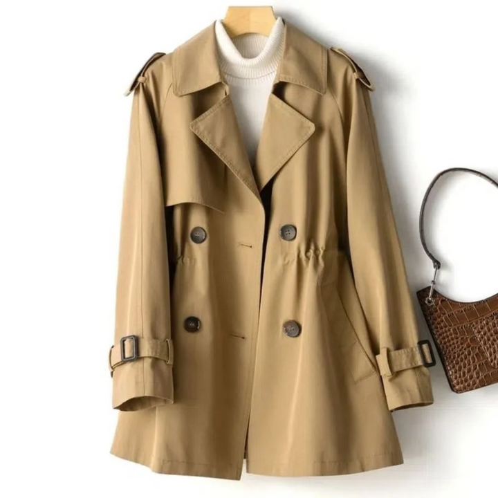 Trendiger Langer Damen-Trenchcoat - Mila