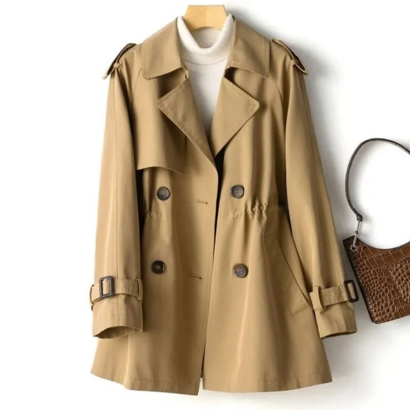 Trendiger Langer Damen-Trenchcoat - Mila