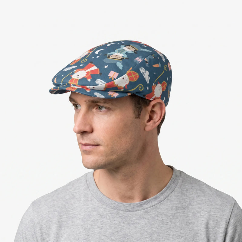 Flatcap Met Volledige Print -  Arthur