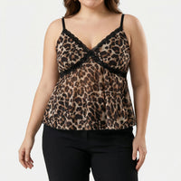 Flowy Leopard Print Cami Top - Helen