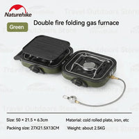 Foldable Dual-Burner Camping Gas Stove -  Campforge