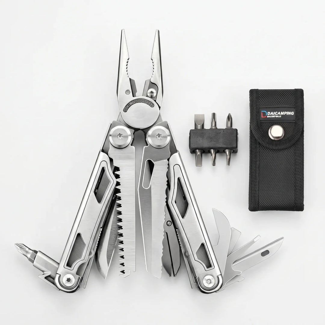 Foldable Multi-Tool With Pliers And Bits -  Clampex