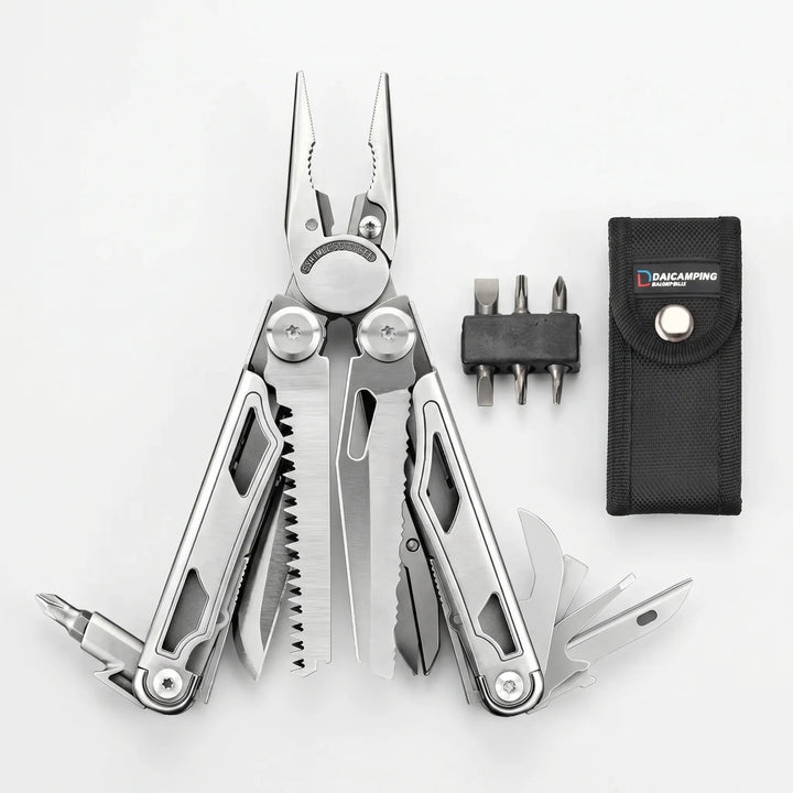 Foldable Multi-Tool With Pliers And Bits -  Clampex