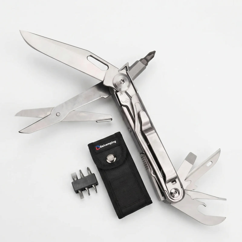 Foldable Multi-Tool With Pliers And Bits -  Clampex