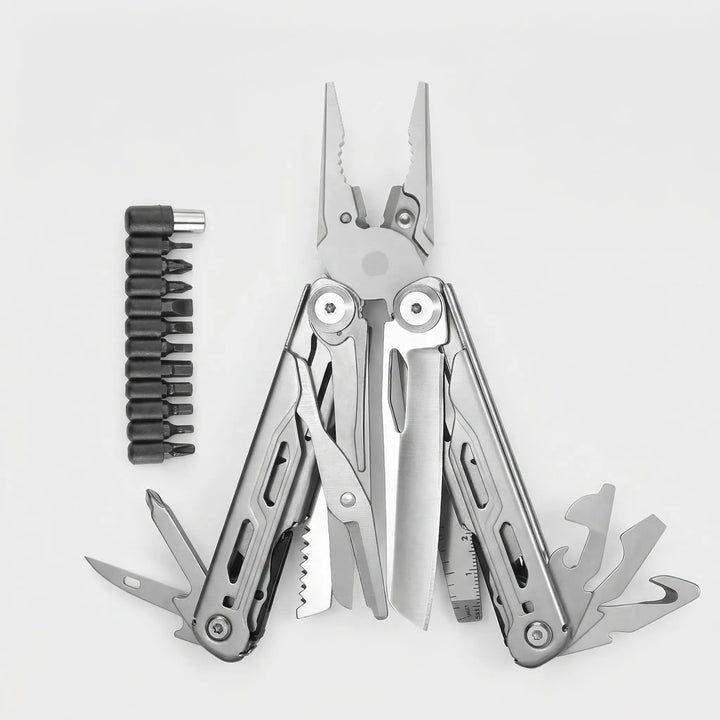 Foldable Multi-Tool With Pliers And Bits -  Clampex
