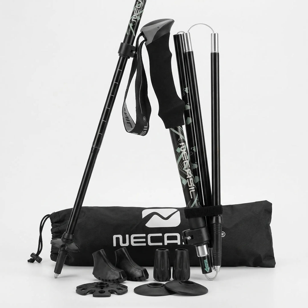 Foldable Telescopic Trekking Pole Set -  Summaris