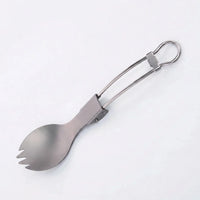 Foldable Titanium Spork Utensil -  Campork