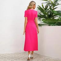 Faltenrock Midi Wickelkleid - Sophie