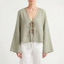 Front-tie Blouse -  Rosa