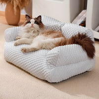 Wasbaar Pluche Kussenbed voor Huisdieren - CozyPaws