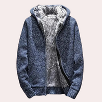 Klassische Gestrickte Kapuzenjacke für Herren - Milan