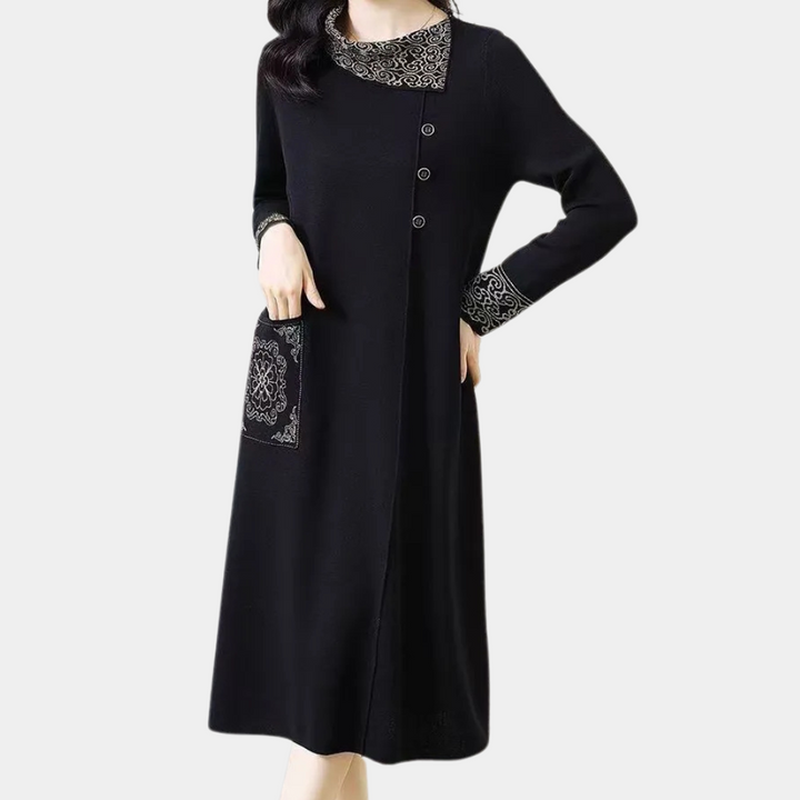 Warm Knitted Midi Dress - Vanya