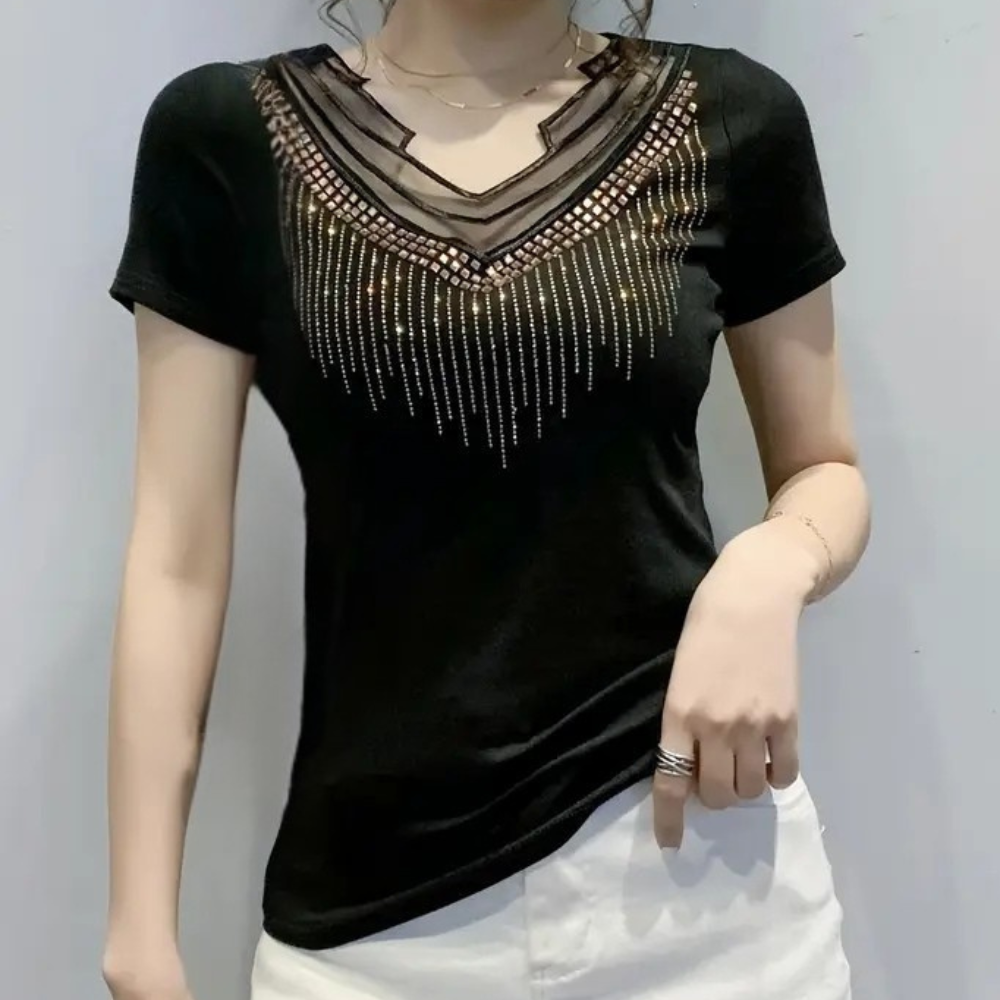 Trendy Paillettenblouse voor Dames - Lena