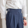 Klassische Herrenhose mit Gürtel - Oliver