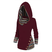 Casual Dames Hoodie met Tribalpatroon – Tavira