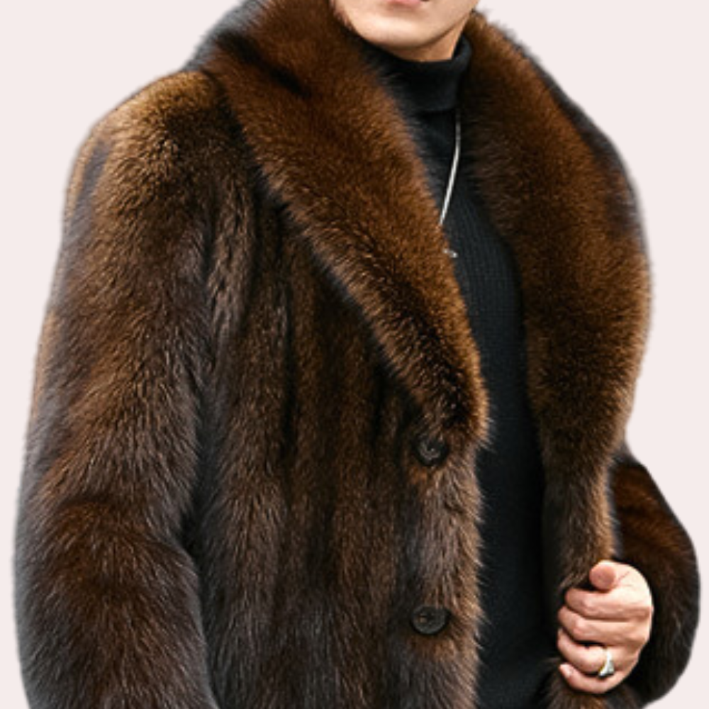 Zeitlose Herrenjacke mit Pelzoptik - Jules