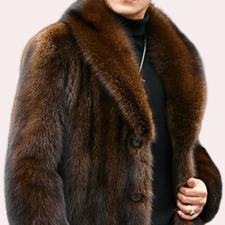 Zeitlose Herrenjacke mit Pelzoptik - Jules