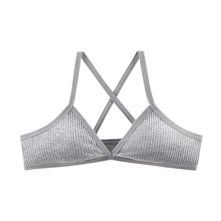 Crossed Bra | With Deep V-Neckline