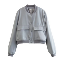 Crystal Cropped Varsity Jacke | Stilvoll & lässig