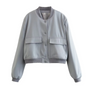 Crystal Cropped Varsity Jacke | Stilvoll & lässig
