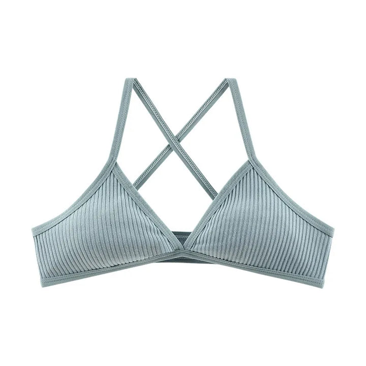 Crossed Bra | With Deep V-Neckline