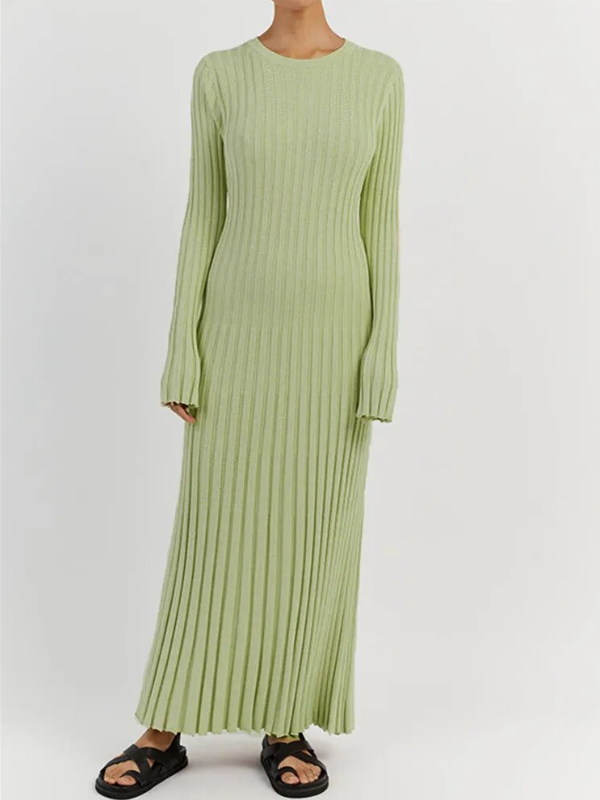 Gracie Gestricktes Maxikleid | Eng & schmeichelhaft