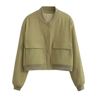 Crystal Cropped Varsity Jacke | Stilvoll & lässig