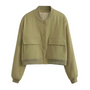 Crystal Cropped Varsity Jacke | Stilvoll & lässig