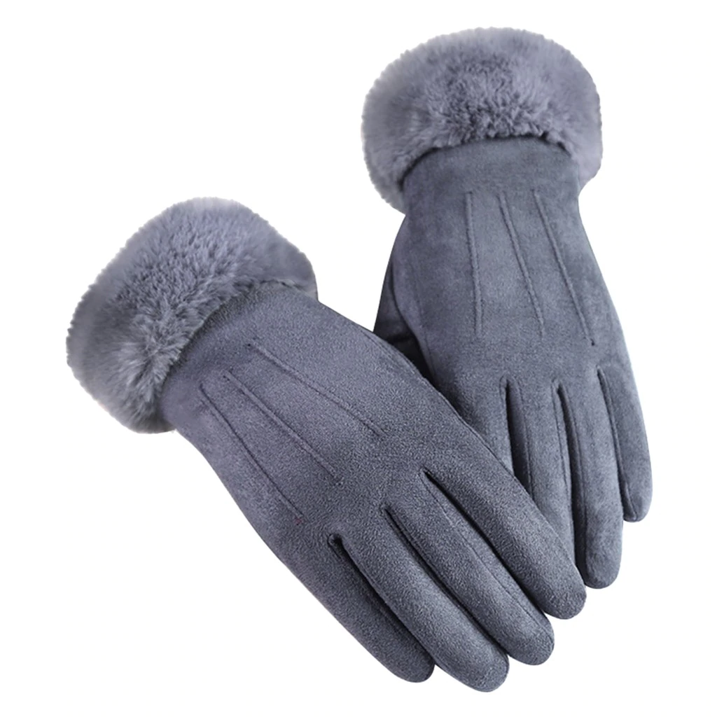 Caitlyn Samt Lederhandschuhe | Praktisch & Stilvoll