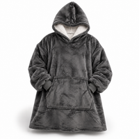 Ultra-Soft Oversized Sherpa Hoodie Blanket (with Pocket) 1