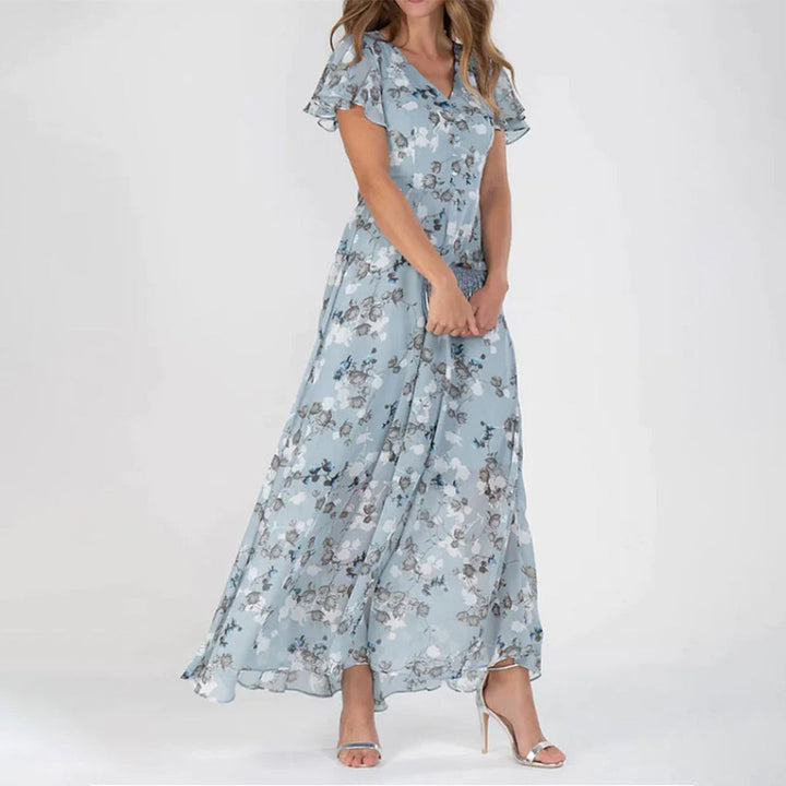 Gina - Stilvolles Midikleid mit Blumenmuster