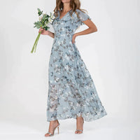 Gina - Stilvolles Midikleid mit Blumenmuster
