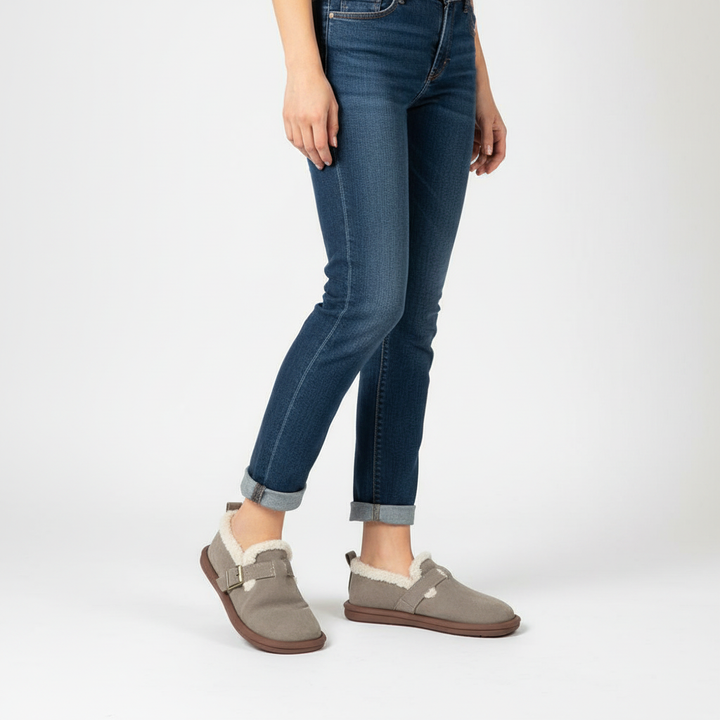 Gefütterter Innenschuh Aus Wildleder - PlushSlip