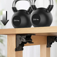 Folding Table Leg Brackets 90° Auto-Lock – Set of 2, Holds 225 kg 5