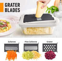 Vegetable Cutter | Dice Slice and Grate | Collection Box & Safety Holder 2