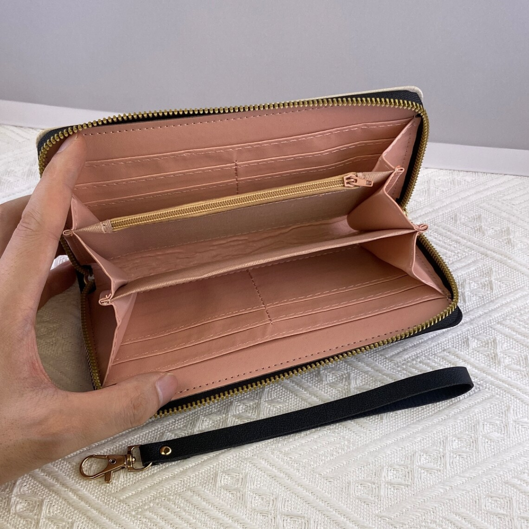 Geometrische Lange Geldbörse | Trendy & praktisch