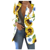 Bedruckter kurzer Damenblazer - Savannah