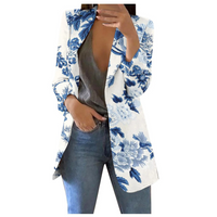 Bedruckter kurzer Damenblazer - Savannah