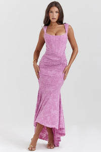 Gerafftes Schulterfreies Kleid - Linda