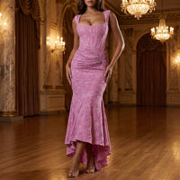 Gerafftes Schulterfreies Kleid - Linda
