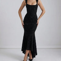 Gerafftes Schulterfreies Kleid - Linda