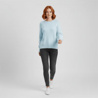 Gerippter Langarm-Pullover - Mayra