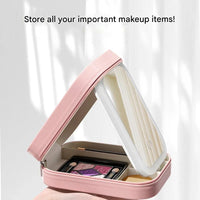 Compact Illuminated Makeup Organizer for On the Go - Liora